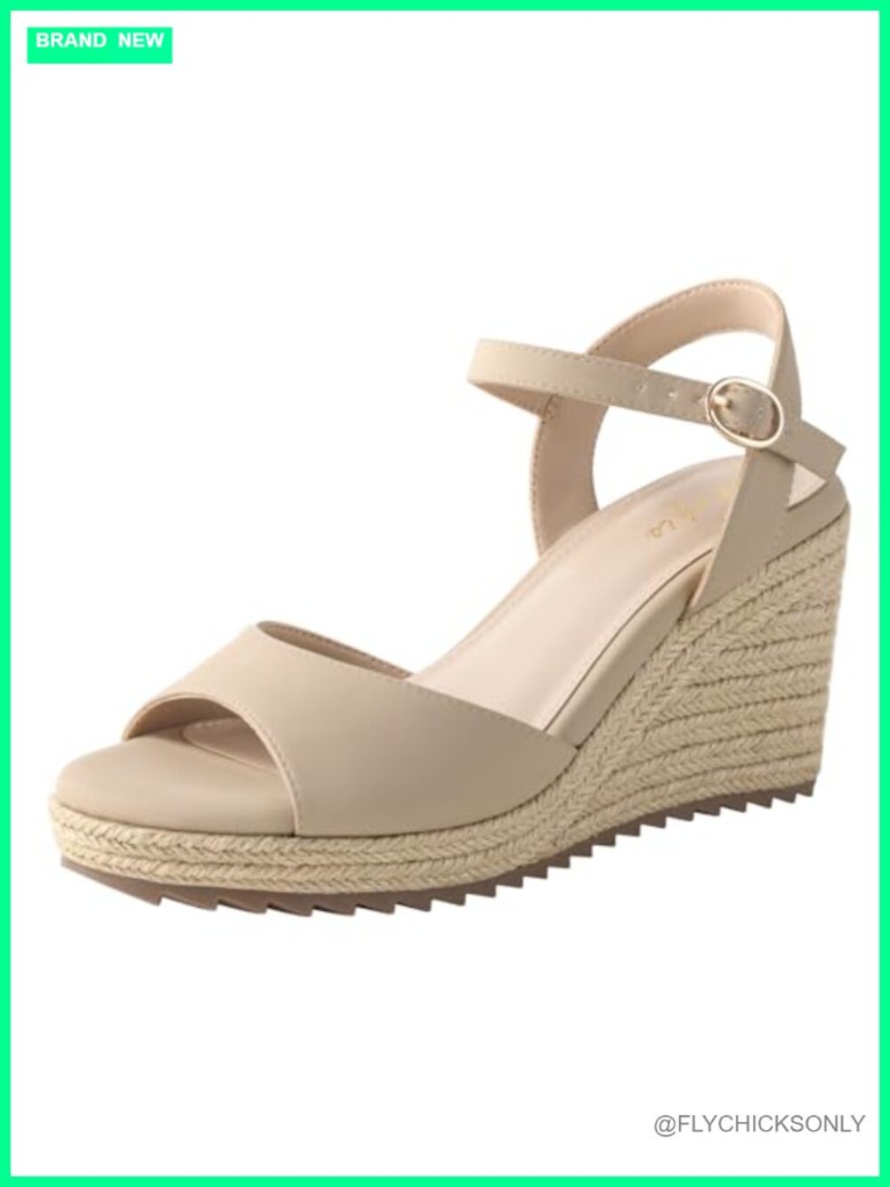 Ankis Espadrilles Wedges Sandals Peep Open Toe Ankle Strap Buckle Platform